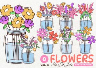 Spring Flowers In a Jar Bundle Vol. 3