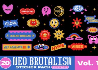 NEO BRUTALISM STICKER PACK VOL. 1