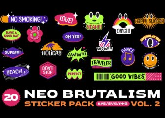 NEO BRUTALISM STICKER PACK VOL. 2