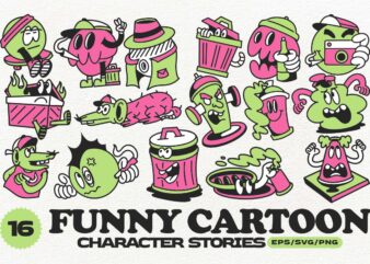 FUNNY CARTOON CHARACTER STORIES VOL. 1