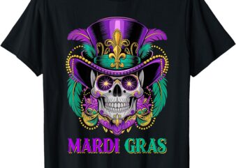 Mardi Gras Costume Sugar Skull Carnival New Orleans Trip T-Shirt