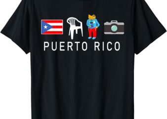 Más Fotos Puerto Rico Frog Concho For Men Women T-Shirt