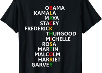 Men Women Black History Month Leaders Black History Month T-Shirt