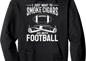 Men’s Football Cigars Smoking Pullover Hoodie