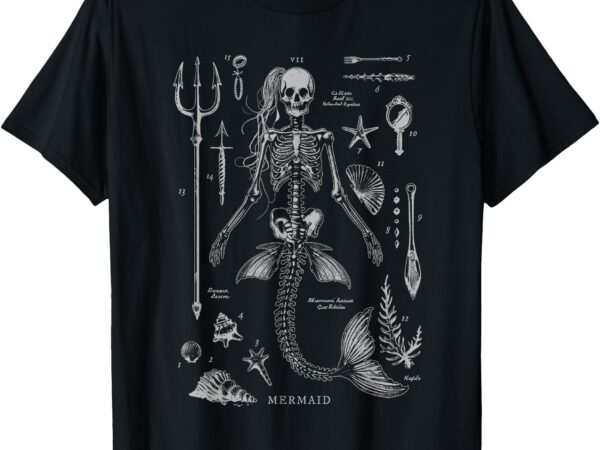 Mermaid skeleton t-shirt