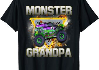 Monster Truck Grandpa Monster Truck Are My Jam Truck Lovers T-Shirt