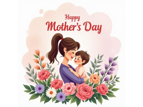 Trendy mother’s day watercolour graphics t-shirt design jpeg designs – download instantly