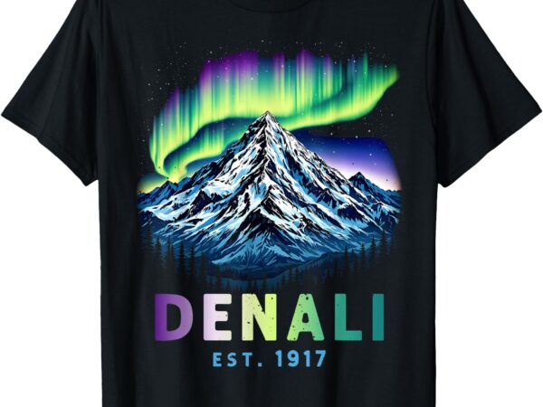 Mount denali alaska mountain denali national park hiking t-shirt