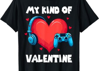 My Kind Valentine Gamer Valentines Day Gaming Men Boys Kids T-Shirt