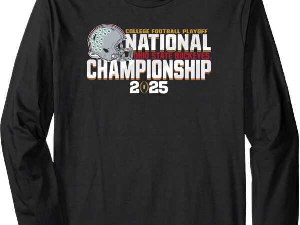 Ohio state buckeyes cfp national championship 2025 black long sleeve t-shirt