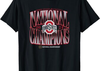 Ohio State Buckeyes National Champs 2024 CFP Strong Black T-Shirt