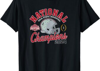 Ohio State Buckeyes National Champs 2024 CFP Victory Black T-Shirt