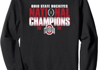 Ohio State Buckeyes National Champs 2024 CFP Winners Black Sweatshirt