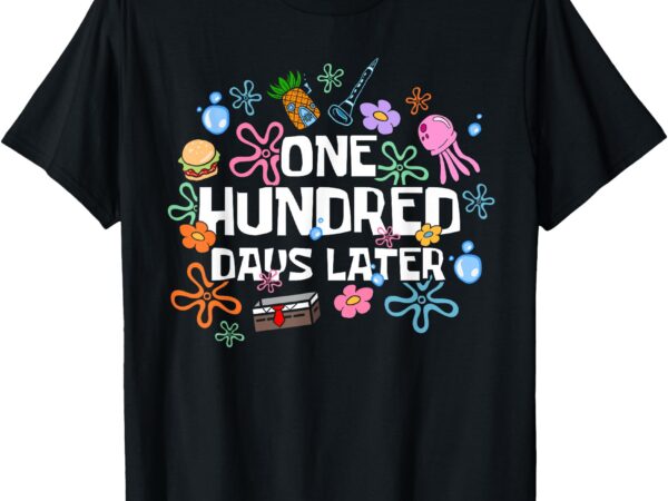 One hundred days later 100th day of school teacher or pupil t-shirt