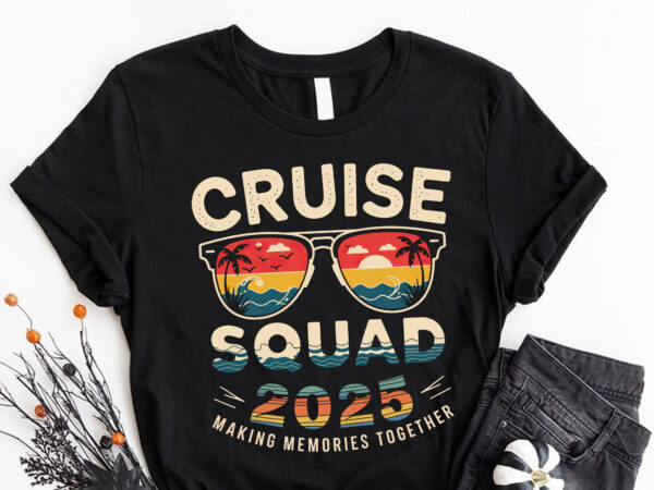 Pa12 cruise squad 2025 summer vacation matching family cruise t shirt illustration