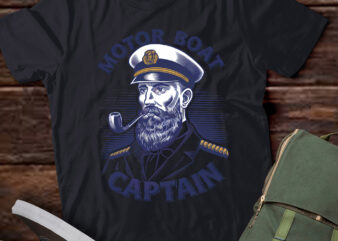 PA12 Funny Motor Boat Captain Funny Boat Classic Smoke t shirt illustration