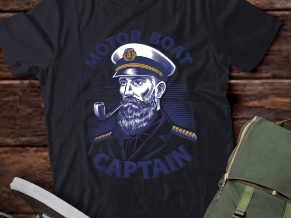 Pa12 funny motor boat captain funny boat classic smoke t shirt illustration