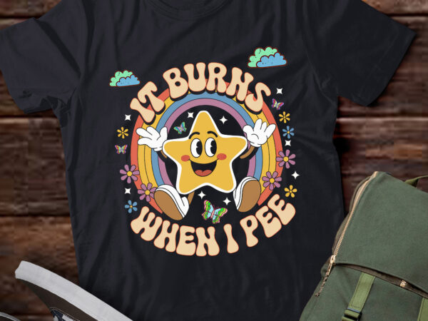 Pa13-funny saying it burns when i pee sarcastic meme t shirt illustration