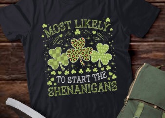 PA23 St Patricks day Shamrock Shenanigans leopard Irish women men