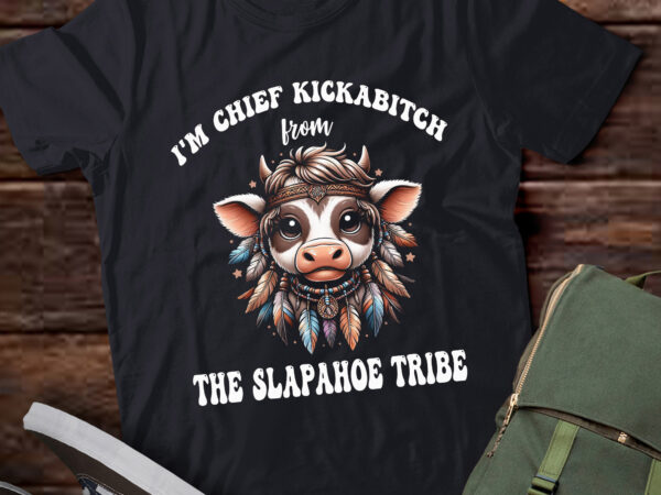 Pa41 cow i’m chief kickabitch the slaphope trie t shirt illustration