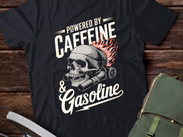 Pa45 powered by caffeine and gasoline t shirt illustration