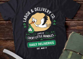 PA54-Labor And Delivery St Patrick’s Day Lucky L&D Nurse Shamrock