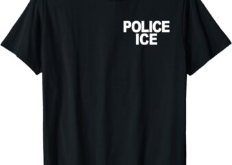 POLICE ICE UNIFORM COSTUME TEE T-Shirt