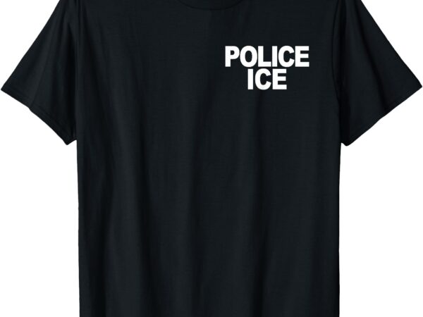 Police ice uniform costume tee t-shirt