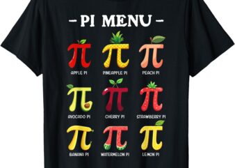 Pi Menu Pi Day 3,14 Math Teacher Pi Symbol Funny Pie Pun T-Shirt