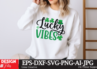 Lucky Vibes SVG Cut File, Happy St Patrick’s Day svg, St Patrick SVG, St Patricks Day SVG, St Patrick’s Day Svg, St Patricks Svg, Shamrock S