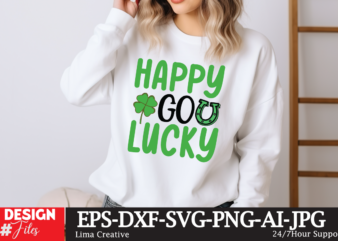 Happy Go Lucky SVG Cut File ,Happy St Patrick’s Day svg, St Patrick SVG, St Patricks Day SVG, St Patrick’s Day Svg, St Patricks Svg, Shamroc