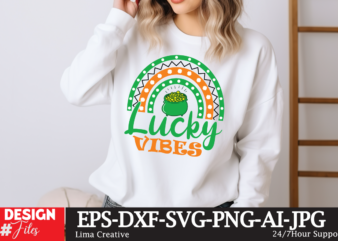 Lucky Vibes SVG Cut File, Happy St Patrick’s Day svg, St Patrick SVG, St Patricks Day SVG, St Patrick’s Day Svg, St Patricks Svg, Shamrock t shirt vector graphic