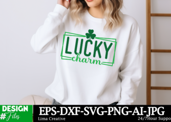 Lucky Charm SVG Cut File, Happy St. Patrick’s Day SVG, St. Patrick’s Day SVG, St Patrick’s Day Quotes, Irish SVG, Clover svg, Shamrock svg,