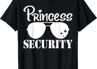 Princess Security Protection Birthday family Brother Men T-Shirt