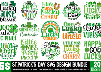 20 St.Patrick’s Day SVG Bundle, Happy St Patrick’s Day svg, St Patrick SVG, St Patricks Day SVG, St Patrick’s Day Svg, St Patricks Svg, Sham