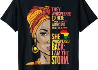 Proud Black African American Ladies Black History Month T-Shirt