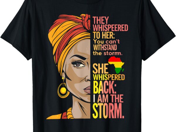 Proud black african american ladies black history month t-shirt