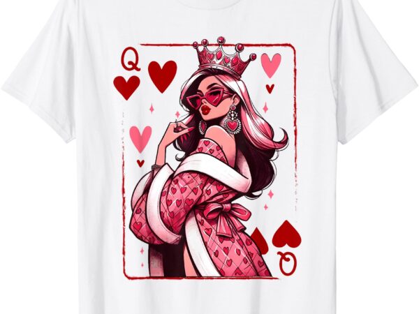 Queen of hearts cute playing card feminist shirt sassy queen t-shirt