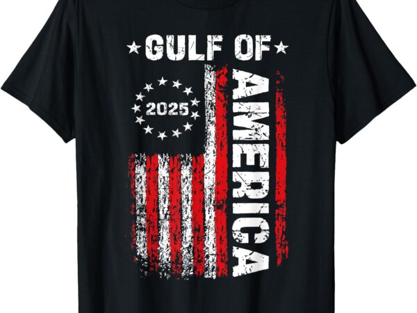 Retro gulf of usa america funny usa flag t-shirt