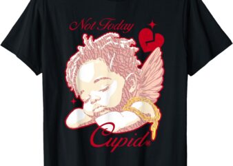 Retro Vintage Not Today Cupid JORDANS Valentines Day T-Shirt