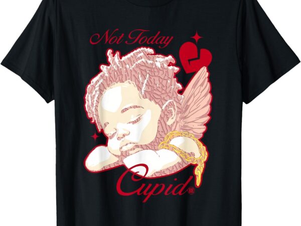 Retro vintage not today cupid jordans valentines day t-shirt