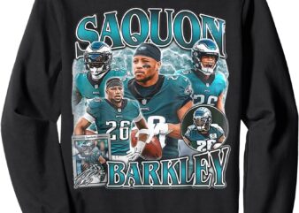 Saquon Eagles Vintage Barkley Design 90s Graphic Sweatshirt