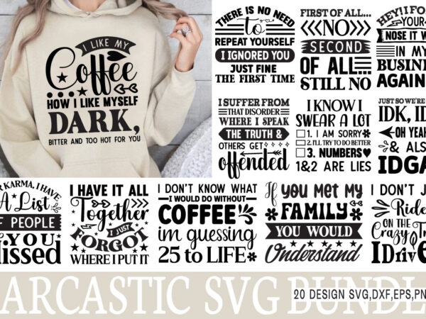 Sarcastic quotes t-shirt bundle sarcastic quotes svg bundle