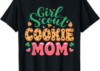 Scout Design Girls Cookie Mom Funny Girl Troop Leader Cookie T-Shirt