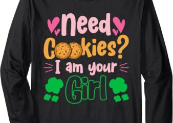 Scout Girl Funny Cookie Dealer Long Sleeve T-Shirt