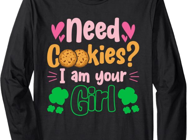 Scout girl funny cookie dealer long sleeve t-shirt