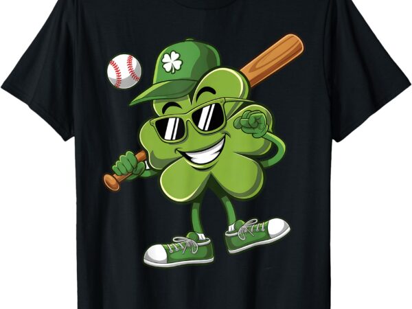 Shamrock baseball shirts funny st patricks day boys kids t-shirt