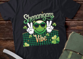 Shamrock St Patricks Day Shirts Women Men Groovy Lucky pa87