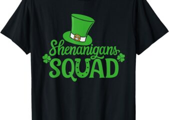 Shenanigans Squad St Patricks Day Gnomes Green Proud Irish T-Shirt