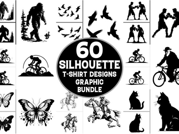 Silhouette craft t-shirt graphic bundle